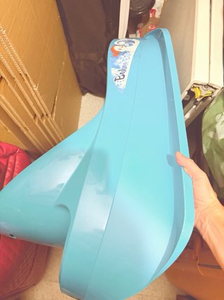 Trineo azul Decathlon para niñ@s