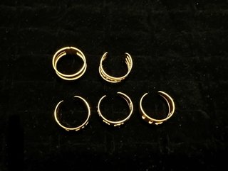 Anillos Dorados Ajustables Varios Diseños