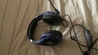 Cascos Gaming Camuflaje Azul