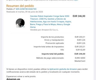 Robot Aspirador Conga 3290 Titanium