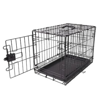 Jaula para perros pequeños negra