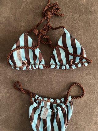 Bikini sgambato a righe M (42/44)