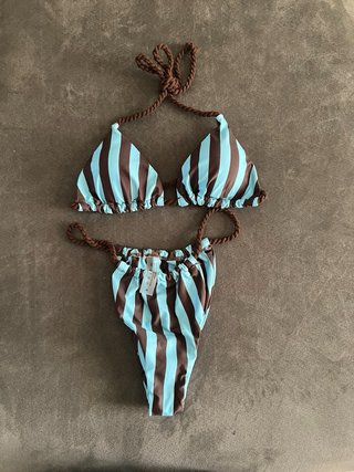 Bikini sgambato a righe M (42/44)