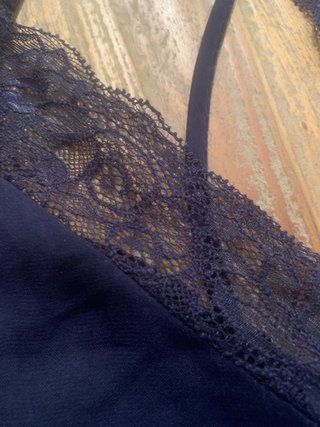 Top lencero Mango azul Talla S