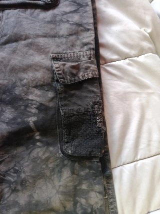 Pantalones cargo hombre tie-dye