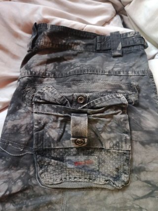 Pantalones cargo hombre tie-dye
