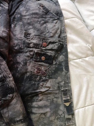 Pantalones cargo hombre tie-dye