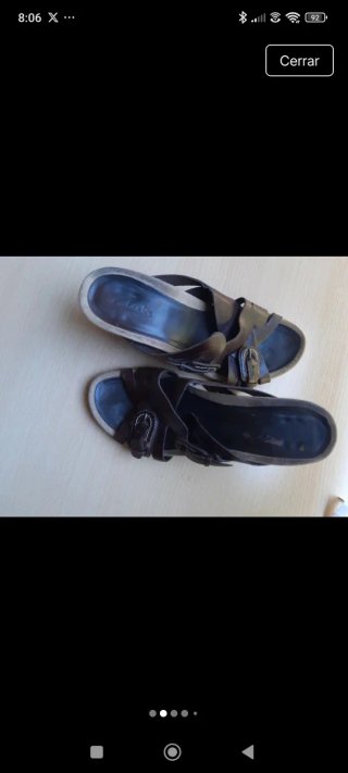 Sandalias de piel con plataforma interior