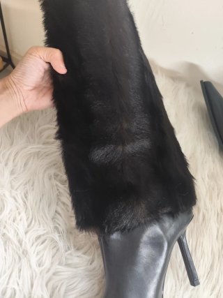 Botas Bershka Piel Tacón Negro