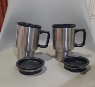 Juego de 2 Tazas Térmicas Metálicas