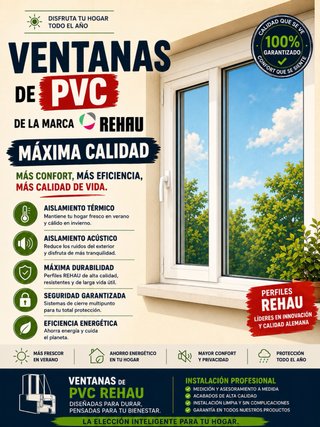 Ventanas PVC REHAU - Máxima Calidad