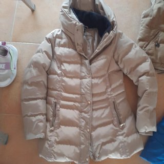 Chaqueta abrigo beige talla 38