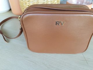 Bolso de piel RV Marrón