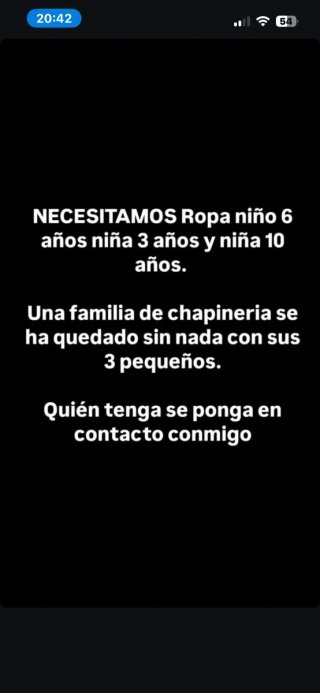 Ayuda Ropa Niños