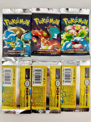 3 Sobres Pokémon 1995 Sin Abrir LEER