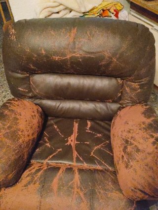 Butaca reclinable de piel