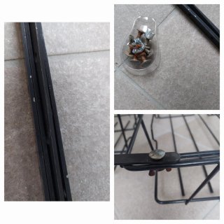 Set 4 balconiere metallo regolabili