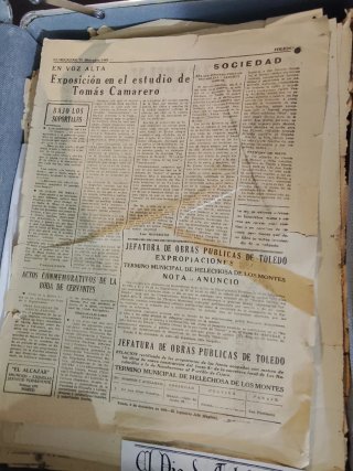 Periódico El Alcázar 1954 Toledo