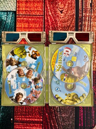 Shrek Pack 4 Discos DVD Español