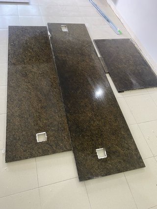 Encimeras de granito marrón