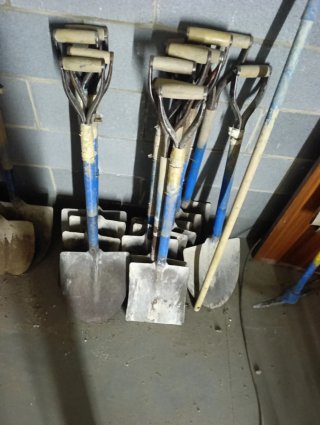 Pala de obra manual