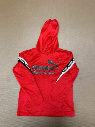 Sudadera con capucha roja deportiva Puma