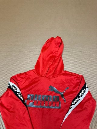 Sudadera con capucha roja deportiva Puma