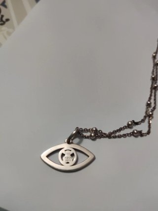 Collar Tous Ojo Oso Plata