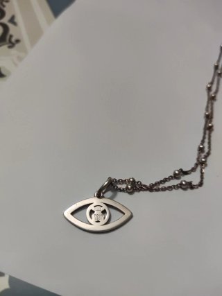 Collar Tous Ojo Oso Plata