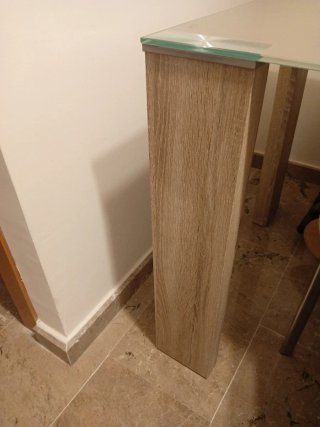 Mesa comedor cristal y 4 sillas