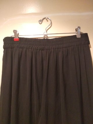 Pantalón Ligero Negro Pata Extra Ancha