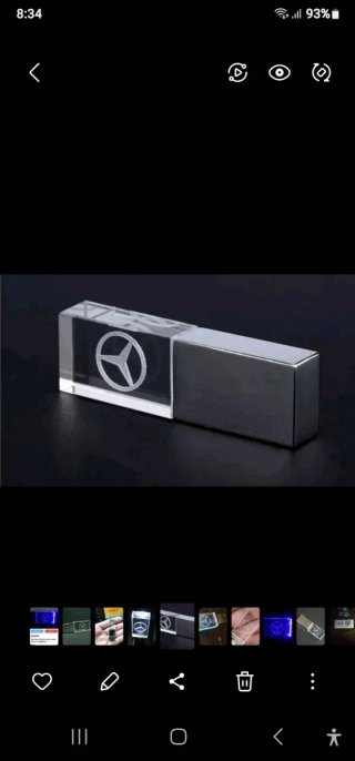 Pendrive USB Mercedes Metacrilato LED FUENGIROLA