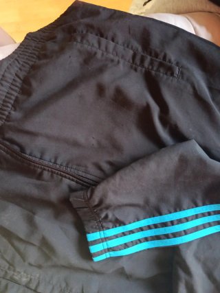 Chaqueta Adidas chándal azul y blanco