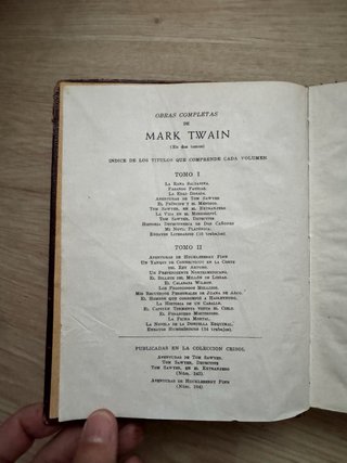 Novelas completas y ensayos de Mark Twain