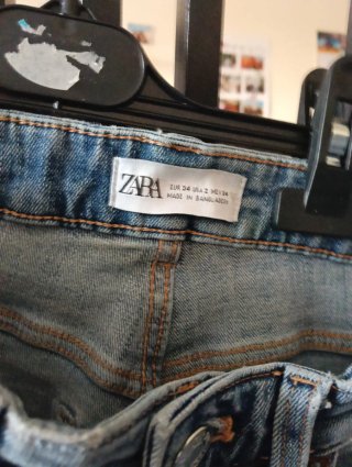 Pantalón vaquero Zara azul Talla XS/34
