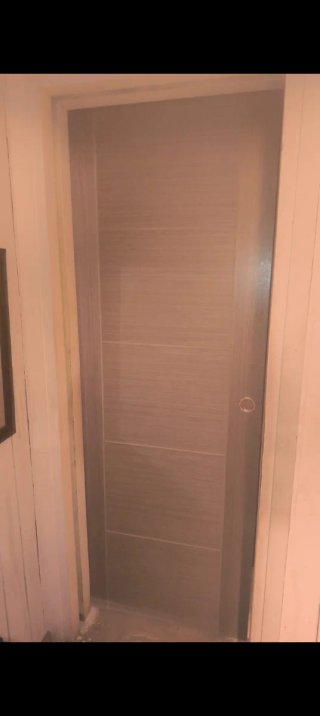 Puerta corredera madera maciza 72 cm ancho x 2'03
