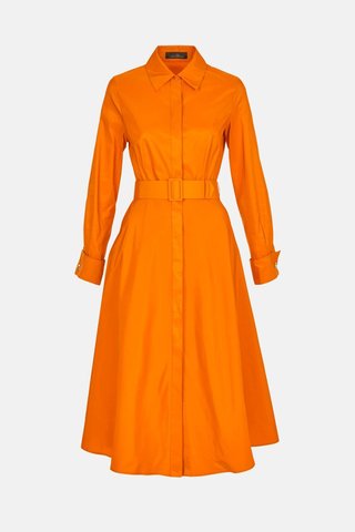 Vestido Camisero Carolina Herrera Naranja