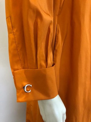 Vestido Camisero Carolina Herrera Naranja