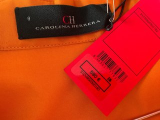 Vestido Camisero Carolina Herrera Naranja