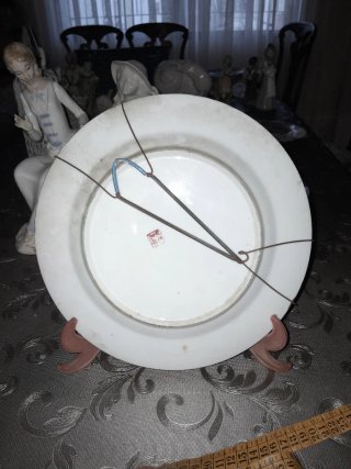 Antiguo plato chino decorado