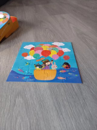 Puzzle infantil globo aerostático