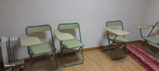 Sillas, pupitres y sillas confidente metalicas
