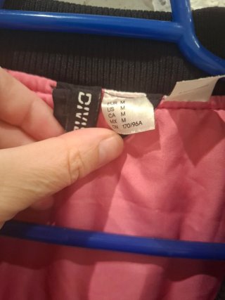 Bomber oversize Nirvana negro rosa talla única