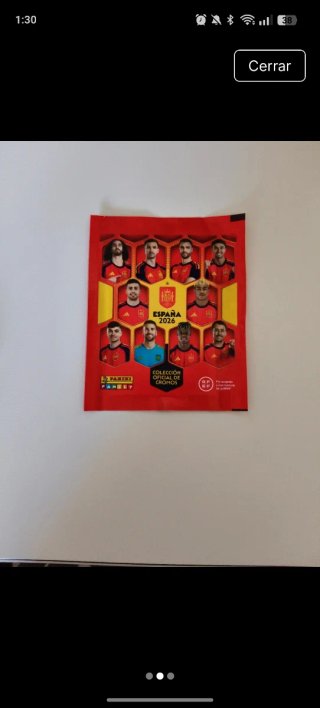 Lote 20 sobres Panini España 2026