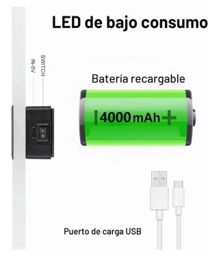 Pack 2 Apliques LED RGB Recargables + Mandos