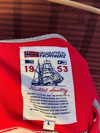 Polo Vintage Geographical Norway rojo - Talla L