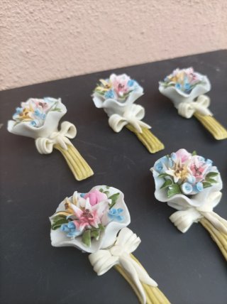 Decorazioni floreali porcellana
