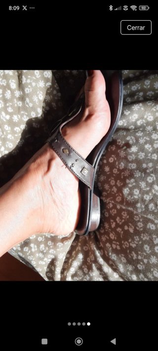 Sandalias de piel sintética