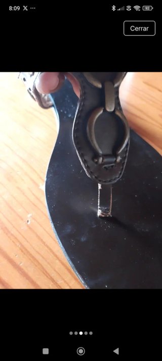 Sandalias de piel sintética