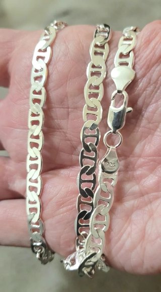 Cadena Plata Italiana 60cm